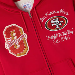 San Francisco 49ers OVO x NFL Unisex Full-Zip Waffle-Lined Hoodie - Scarlet online