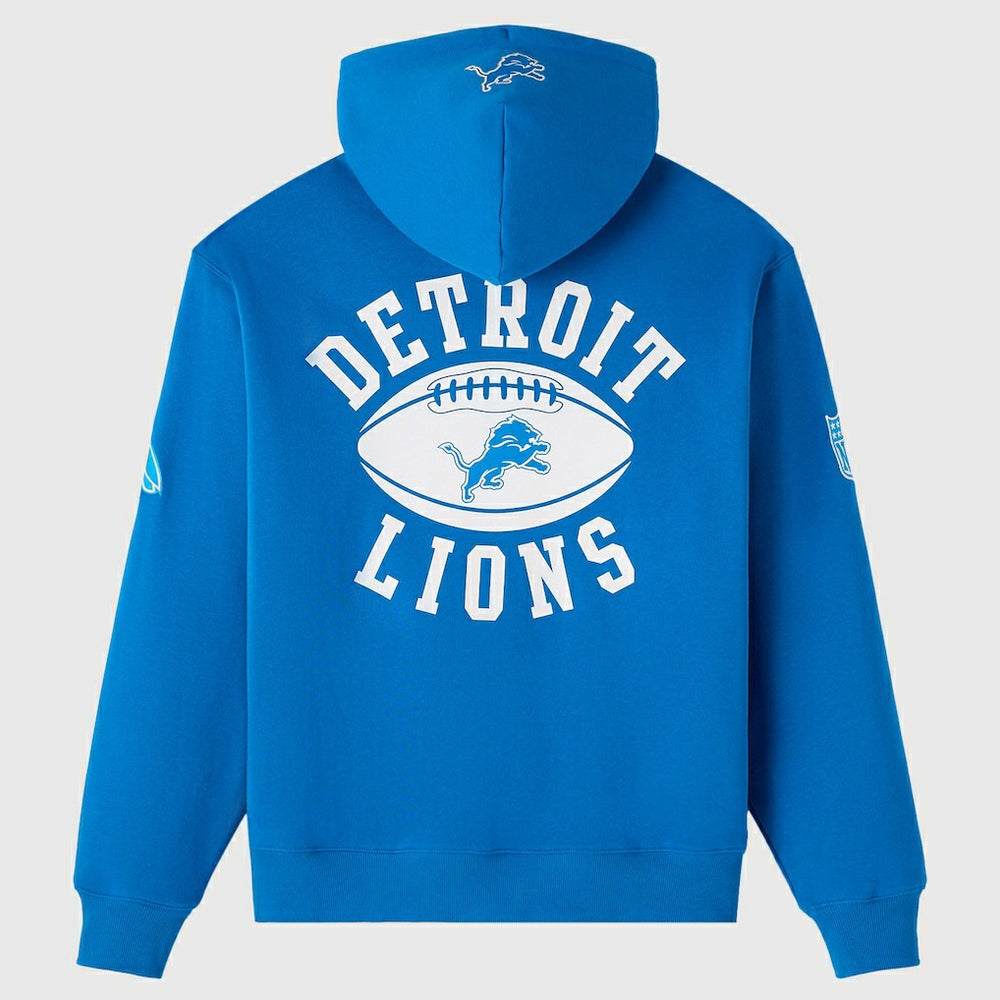 Detroit Lions OVO x NFL Unisex Full-Zip Waffle-Lined Hoodie - Blue sale