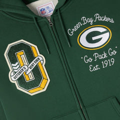 Green Bay Packers OVO x NFL Unisex Full-Zip Waffle-Lined Hoodie - Green outlet