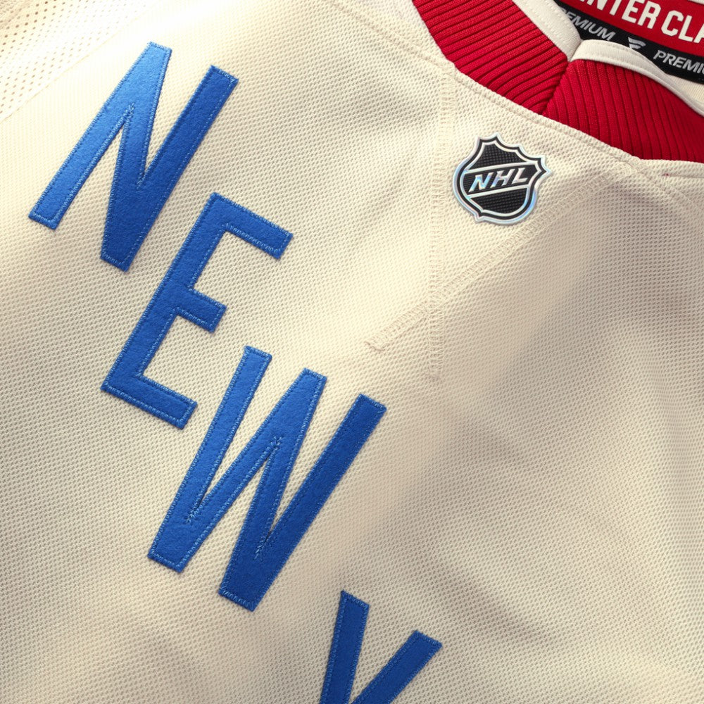 New York Rangers Fanatics 2026 NHL Winter Classic Premium Custom Jersey Beige