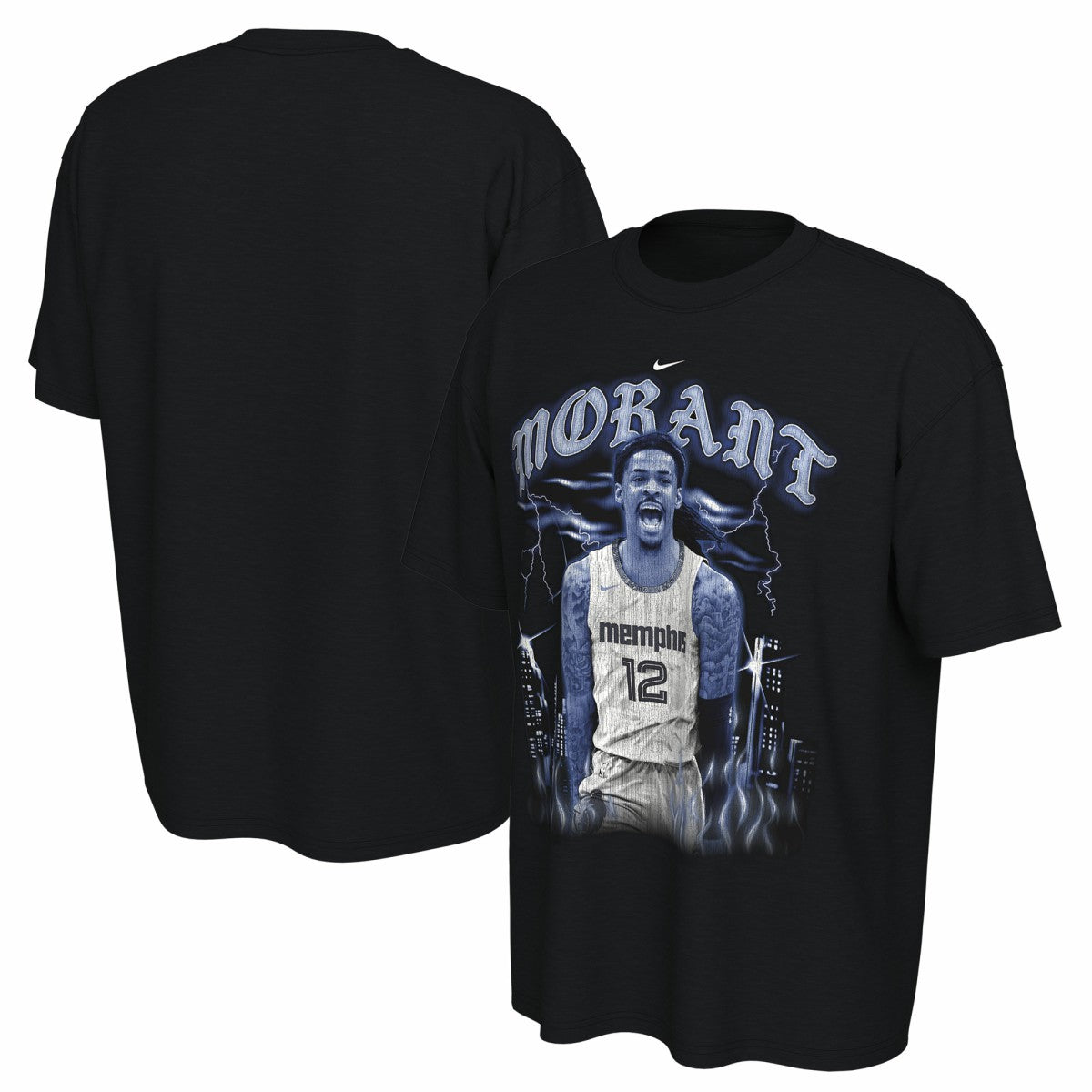 Ja Morant Memphis Grizzlies Unisex 2025/26 City Edition Player Graphic T-Shirt - Black | Nike for sale