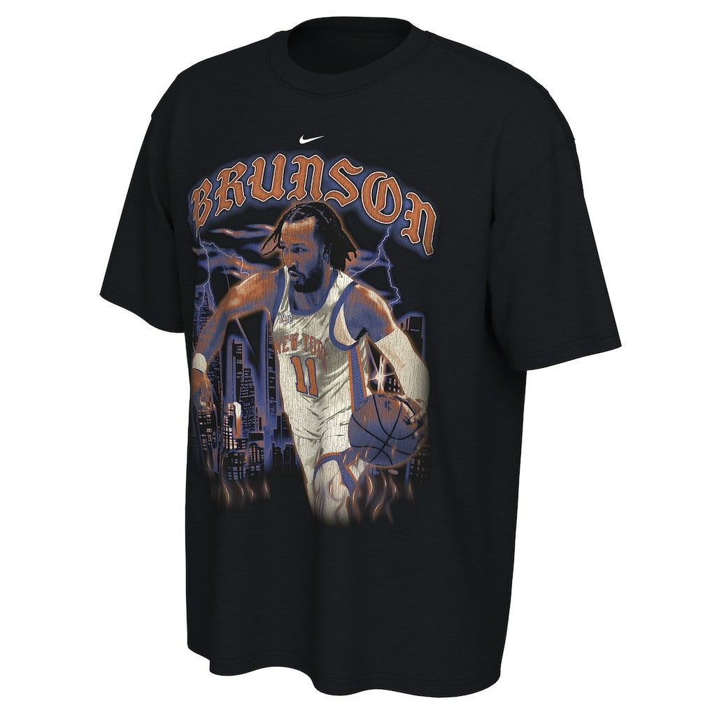 Jalen Brunson New York Knicks Unisex 2025/26 City Edition Player Graphic T-Shirt - Black | Nike for sale