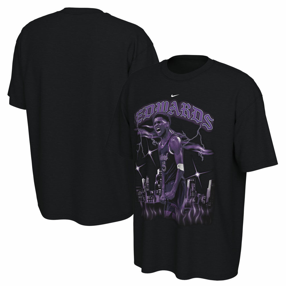 Anthony Edwards Minnesota Timberwolves Unisex 2025/26 City Edition Player Graphic T-Shirt - Black | Nike for sale