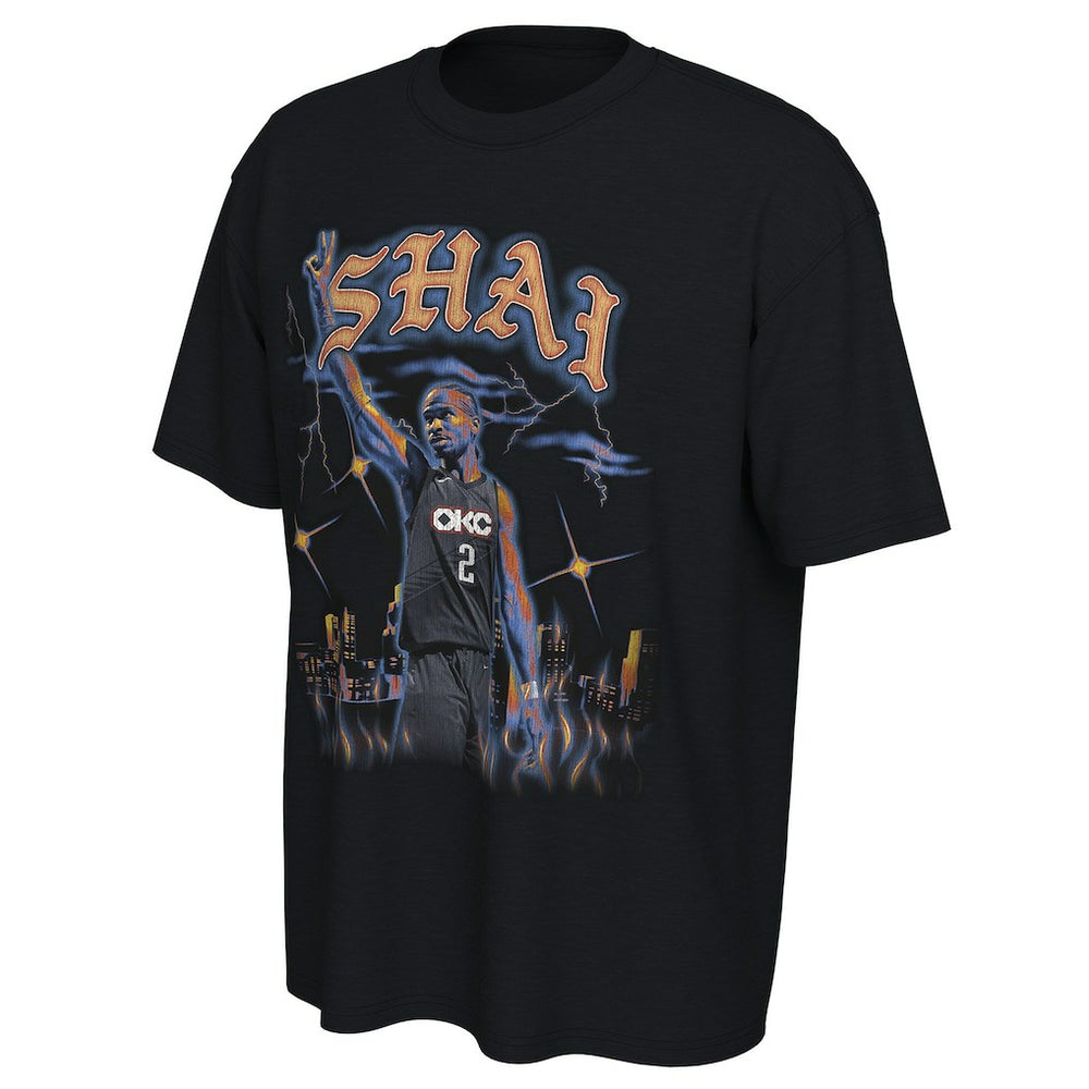 Shai Gilgeous-Alexander Oklahoma City Thunder Converse Unisex 2025/26 City Edition Player Graphic T-Shirt - Black sale