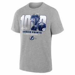 Nikita Kucherov Tampa Bay Lightning 1000 Career Points Legacy T-Shirt Gray