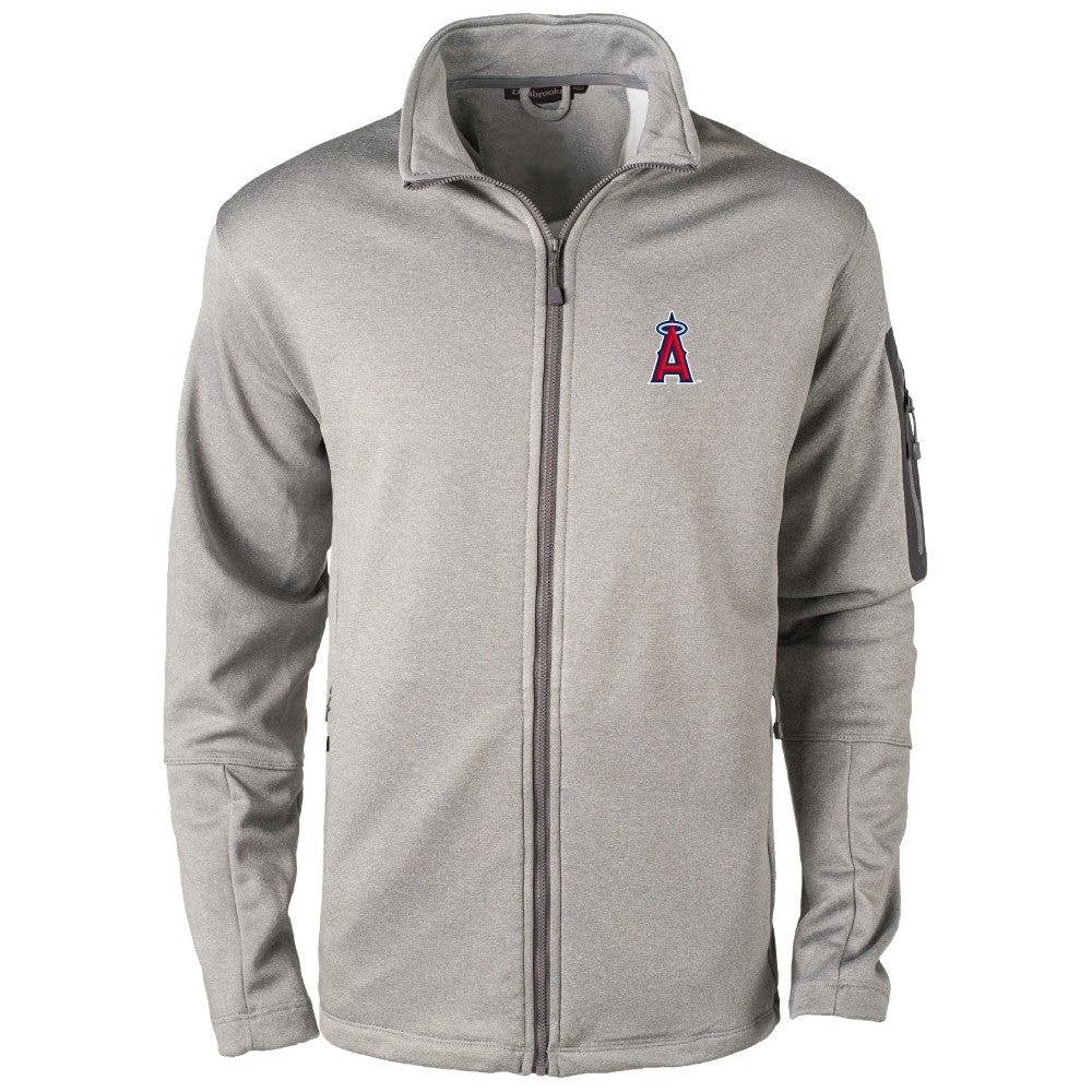 Los Angeles Angels Dunbrooke Pacific Full-Zip Fleece Jacket - Heather Gray