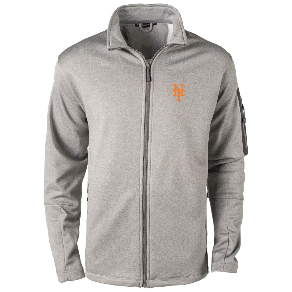 New York Mets Dunbrooke Pacific Full-Zip Fleece Jacket - Heather Gray