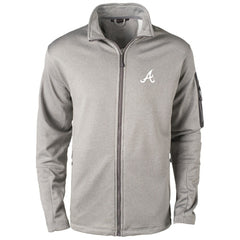 Atlanta Braves Dunbrooke Pacific Full-Zip Fleece Jacket - Heather Gray