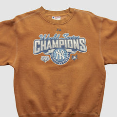 New York Yankees Majestic 2009 Pullover Sweatshirt - Brown Vintage
