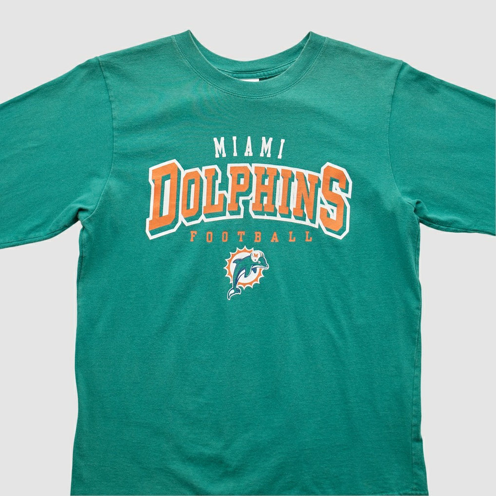 Miami Dolphins NFL 2000s Long Sleeve T-shirt - Teal Vintage sale