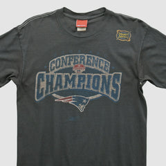 New England Patriots Reebok 2000s T-shirt - Charcoal Vintage on sale