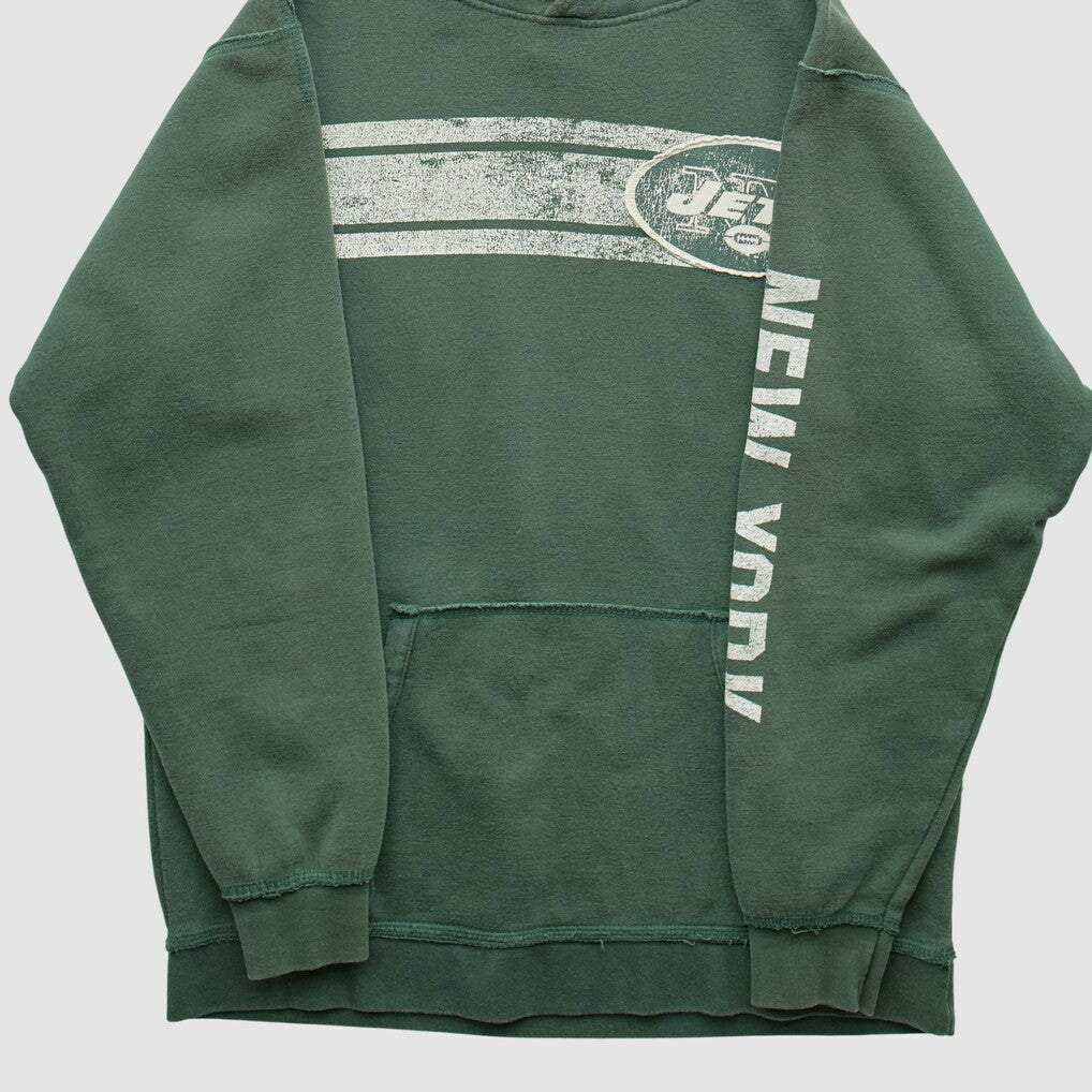 New York Jets 2000s Hooded Pullover Sweatshirt - Green Vintage outlet