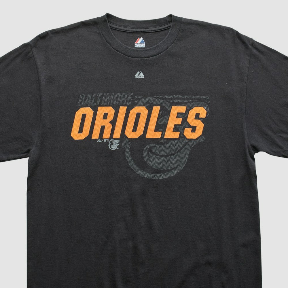 Baltimore Orioles Majestic 2000s T-shirt - Black Vintage