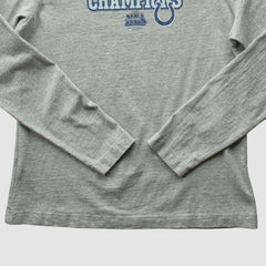 Indianapolis Colts 2007 Long Sleeve T-shirt - Heather Gray Vintage on sale