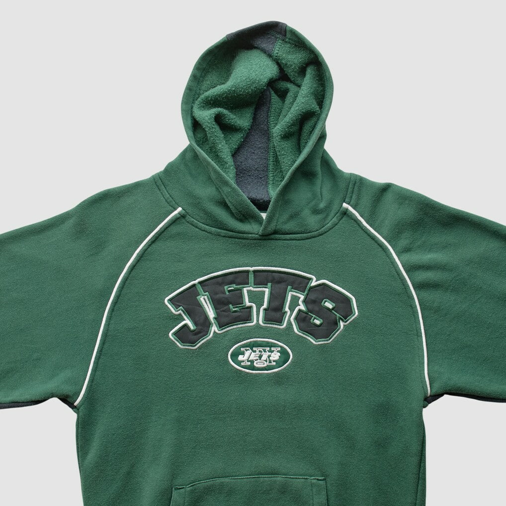 New York Jets NFL 2000s Hooded Pullover Sweatshirt - Green Vintage outlet