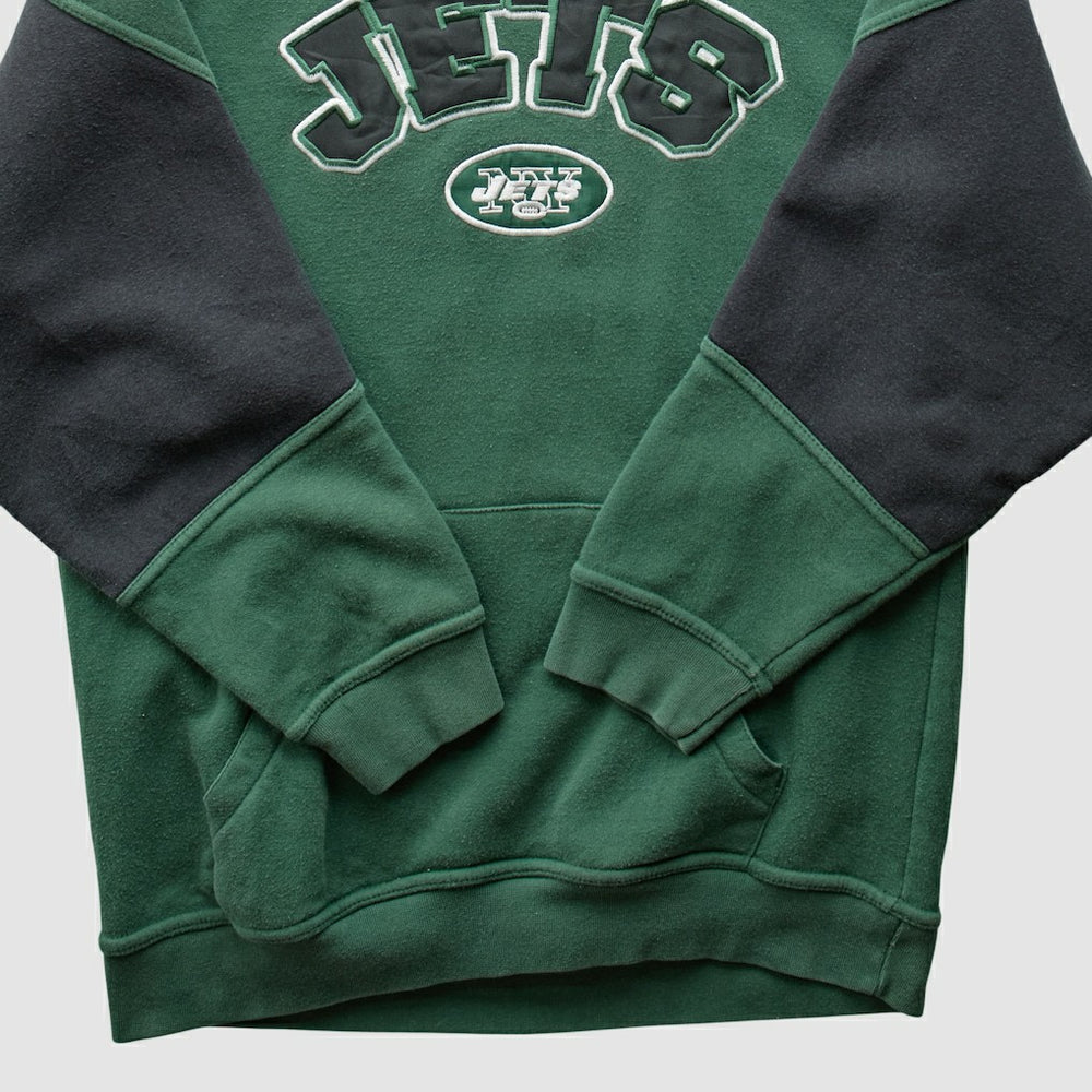 New York Jets NFL 2000s Hooded Pullover Sweatshirt - Green Vintage outlet