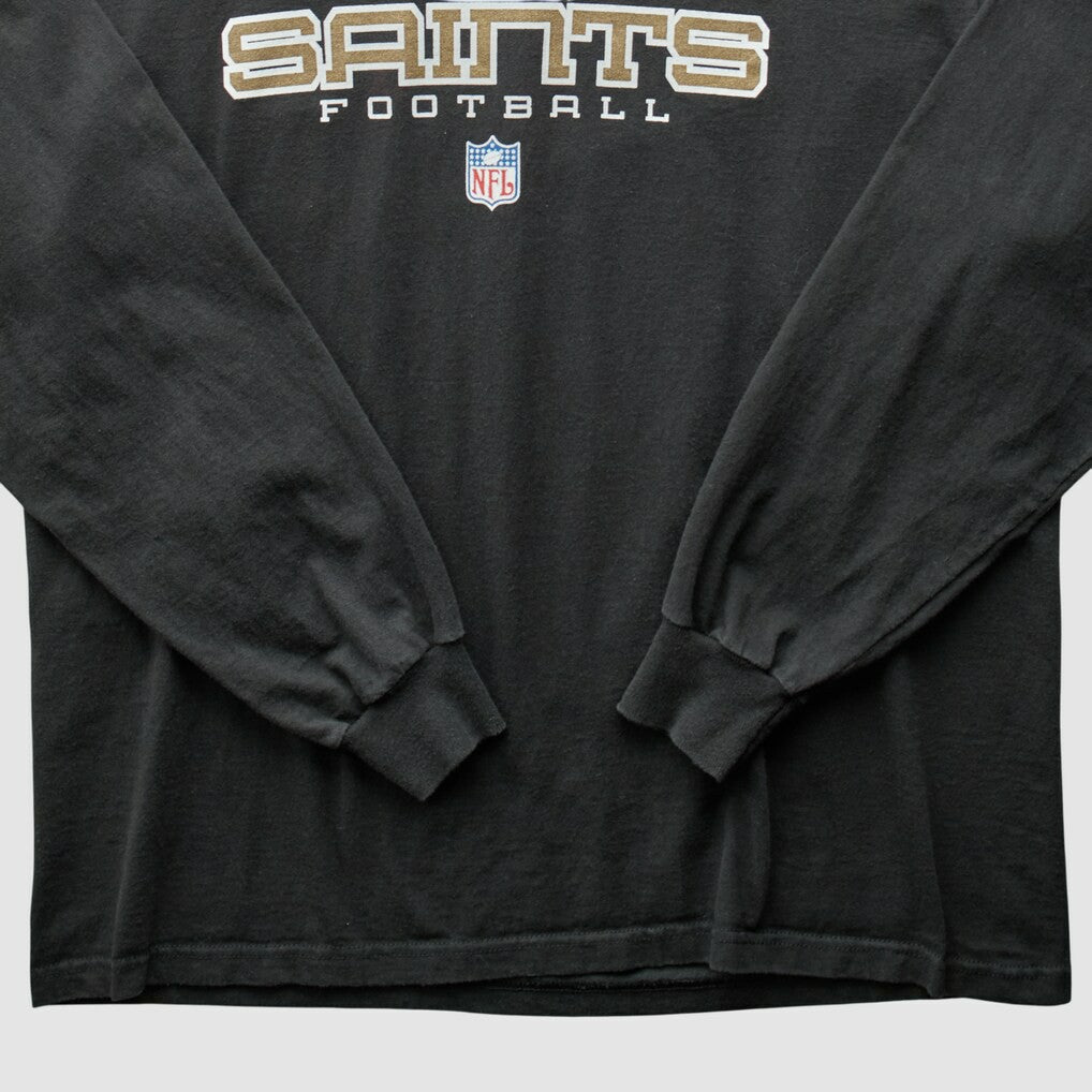 New Orleans Saints 2000s Long Sleeve T-shirt - Black Vintage discount