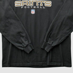 New Orleans Saints 2000s Long Sleeve T-shirt - Black Vintage discount
