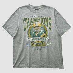 Green Bay Packers Reebok 2010 T-shirt - Heather Gray Vintage outlet