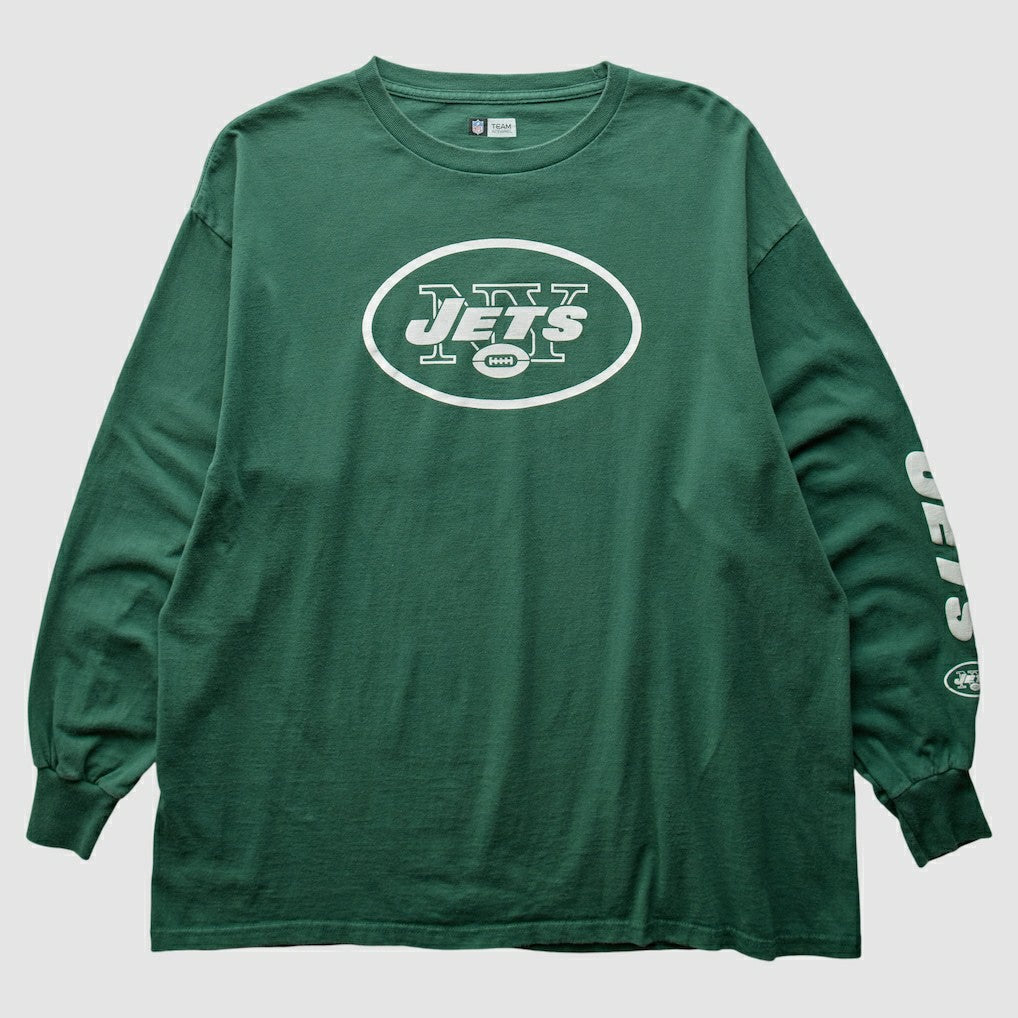 New York Jets 2010s Long Sleeve T-shirt - Green Vintage sale