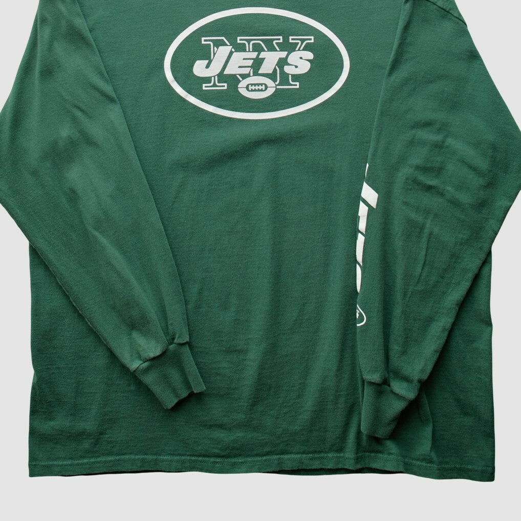 New York Jets 2010s Long Sleeve T-shirt - Green Vintage sale