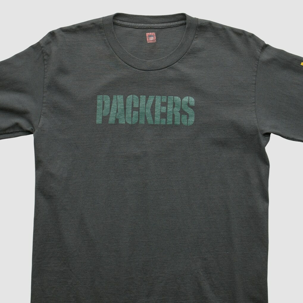 Green Bay Packers NFL 2000s Long Sleeve T-shirt - Charcoal Vintage cheap