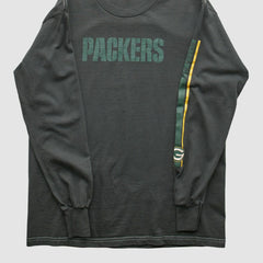 Green Bay Packers NFL 2000s Long Sleeve T-shirt - Charcoal Vintage cheap