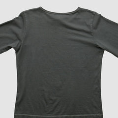 Cleveland Browns NFL 2000s Long Sleeve T-shirt - Charcoal Vintage on sale