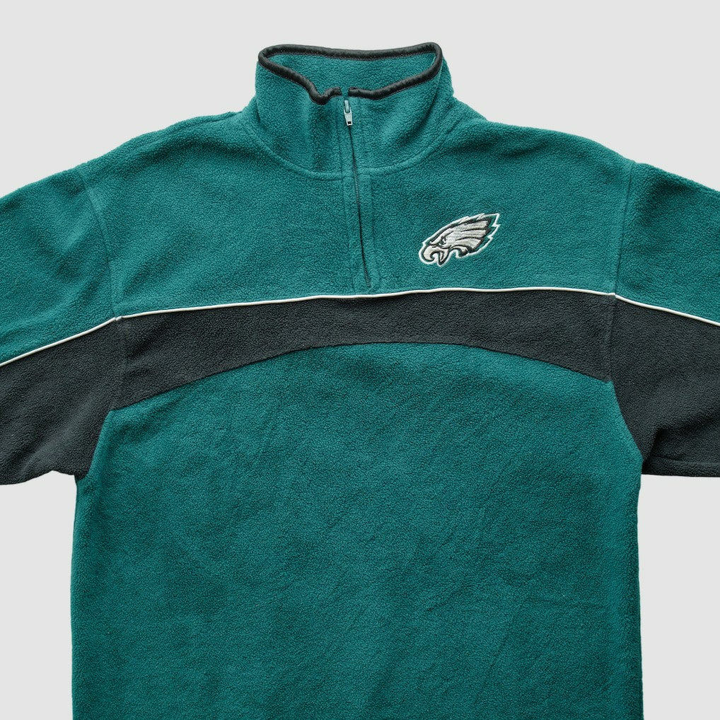 Philadelphia Eagles NFL 2000s 1/4 Zip Sweatshirt - Green Vintage cheap