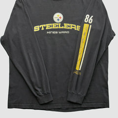 Pittsburgh Steelers NFL 2000s Long Sleeve T-shirt - Black Vintage on sale