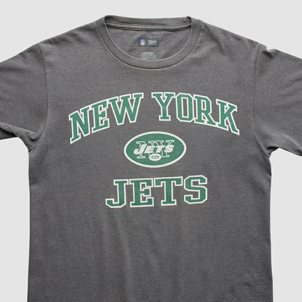 New York Jets NFL 2010s T-shirt - Dark Heather Gray Vintage on sale