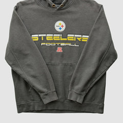 Pittsburgh Steelers NFL 2010s Hooded Pullover Sweatshirt - Gray Vintage cheap