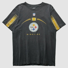 Pittsburgh Steelers Reebok 2000s T-shirt - Charcoal Vintage for sale