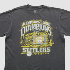 Pittsburgh Steelers Reebok 2009 T-shirt - Black Vintage outlet