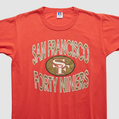 San Francisco 49ers Russell 90s T-shirt - Red Vintage for sale