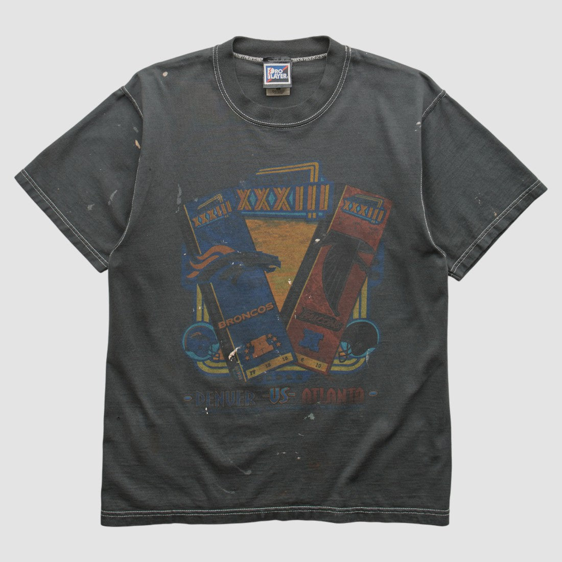 Superbowl XXXIII Pro Player 1999 T-shirt - Black Vintage online