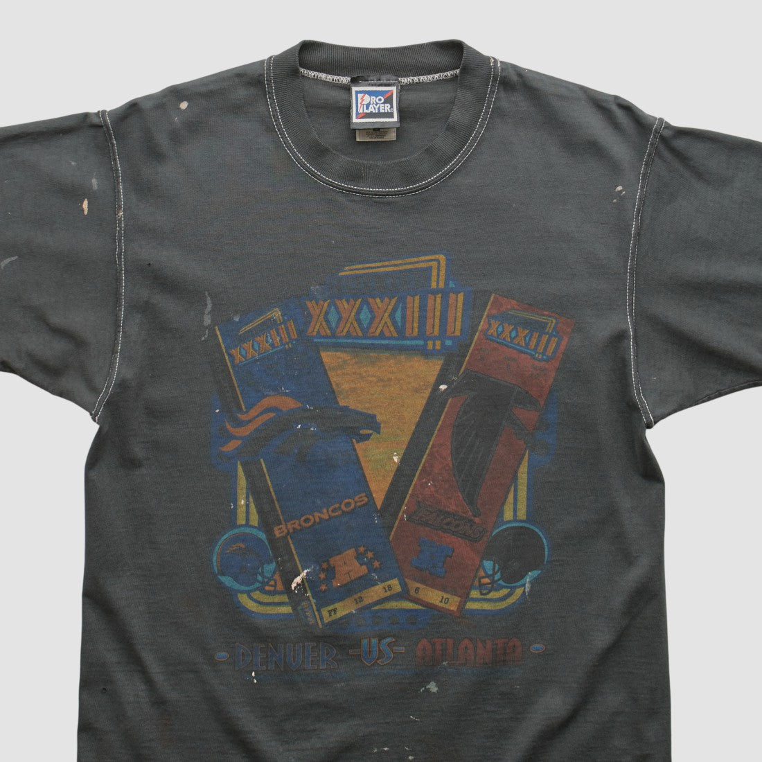 Superbowl XXXIII Pro Player 1999 T-shirt - Black Vintage online