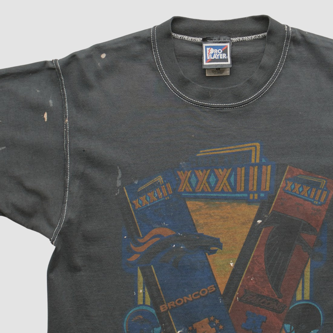 Superbowl XXXIII Pro Player 1999 T-shirt - Black Vintage online