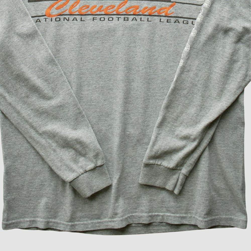 Cleveland Browns NFL 2000s Long Sleeve T-shirt - Heather Gray Vintage sale