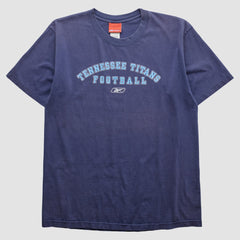Tennessee Titans Reebok 2000s T-shirt - Navy Vintage for sale
