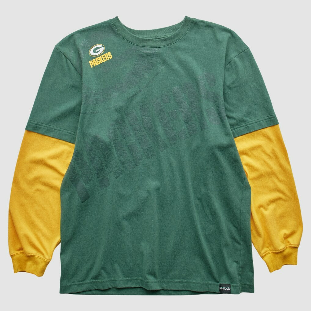 Green Bay Packers 2000s Long Sleeve T-shirt - Green Vintage online