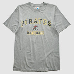 Pittsburgh Pirates Majestic 2000 T-shirt - Heather Gray Vintage