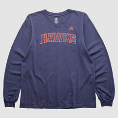 Atlanta Hawks 2000s Long Sleeve T-shirt - Navy Vintage | Adidas discount