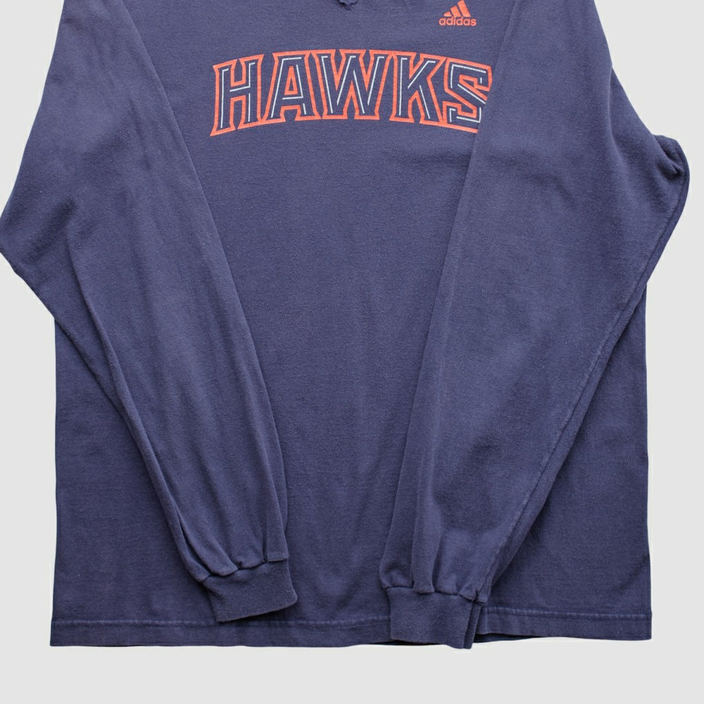 Atlanta Hawks 2000s Long Sleeve T-shirt - Navy Vintage | Adidas discount