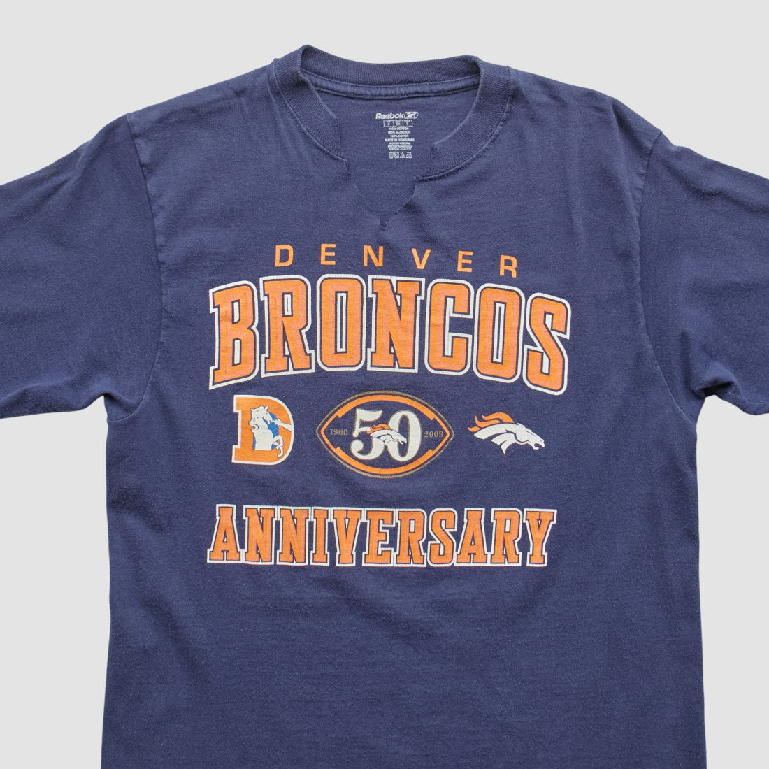 Denver Broncos Reebok 2009 T-shirt - Navy Vintage discount