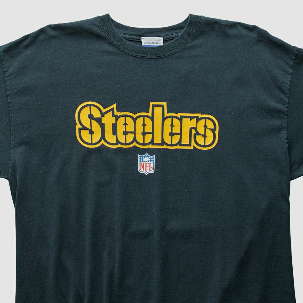 Pittsburgh Steelers Reebok 2000s Long Sleeve T-shirt - Black Vintage outlet