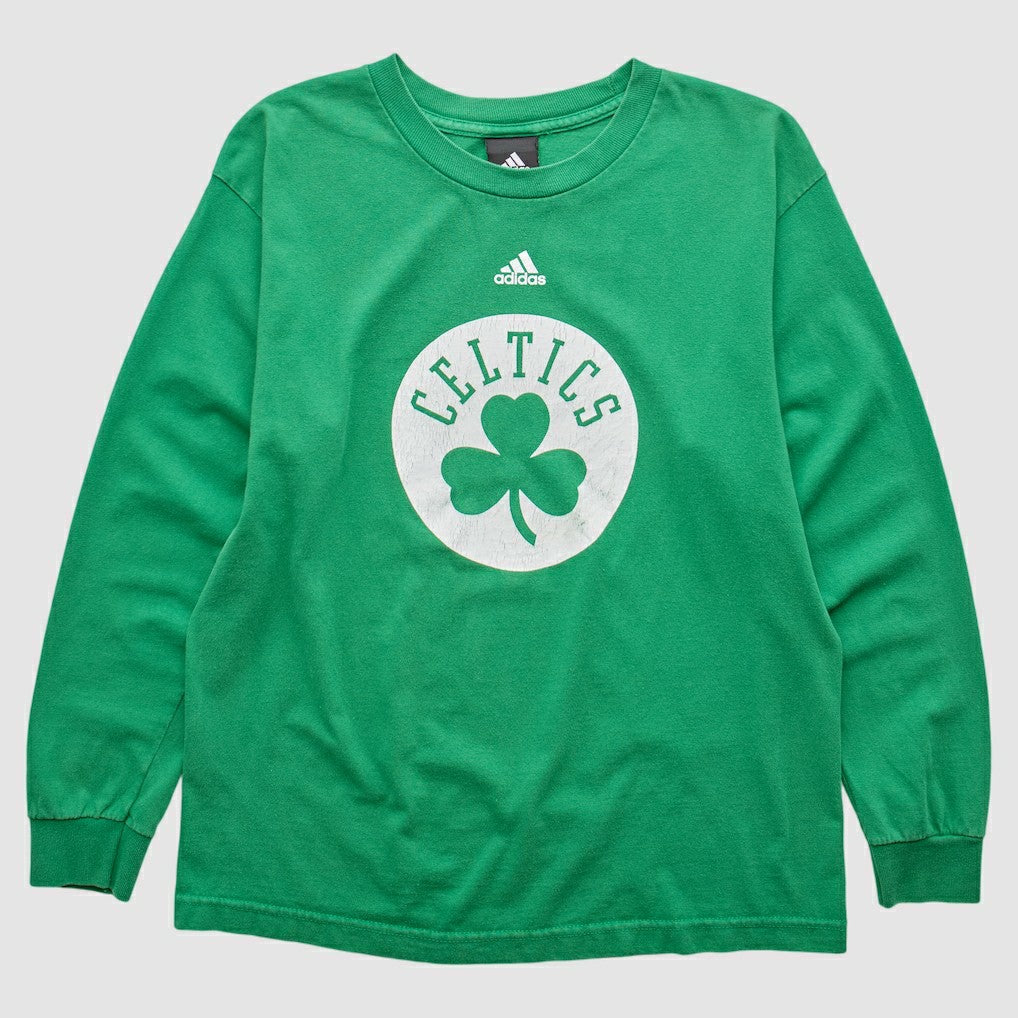 Boston Celtics 2010s Long Sleeve T-shirt - Green Vintage | Adidas on sale