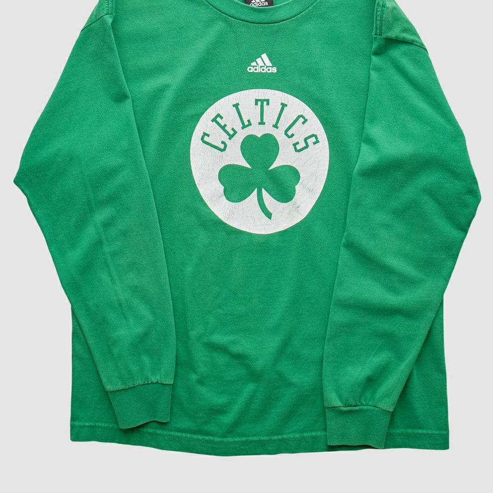 Boston Celtics 2010s Long Sleeve T-shirt - Green Vintage | Adidas on sale