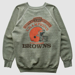 Cleveland Browns 1986 Pullover Sweatshirt - Olive Vintage discount
