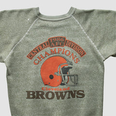 Cleveland Browns 1986 Pullover Sweatshirt - Olive Vintage discount